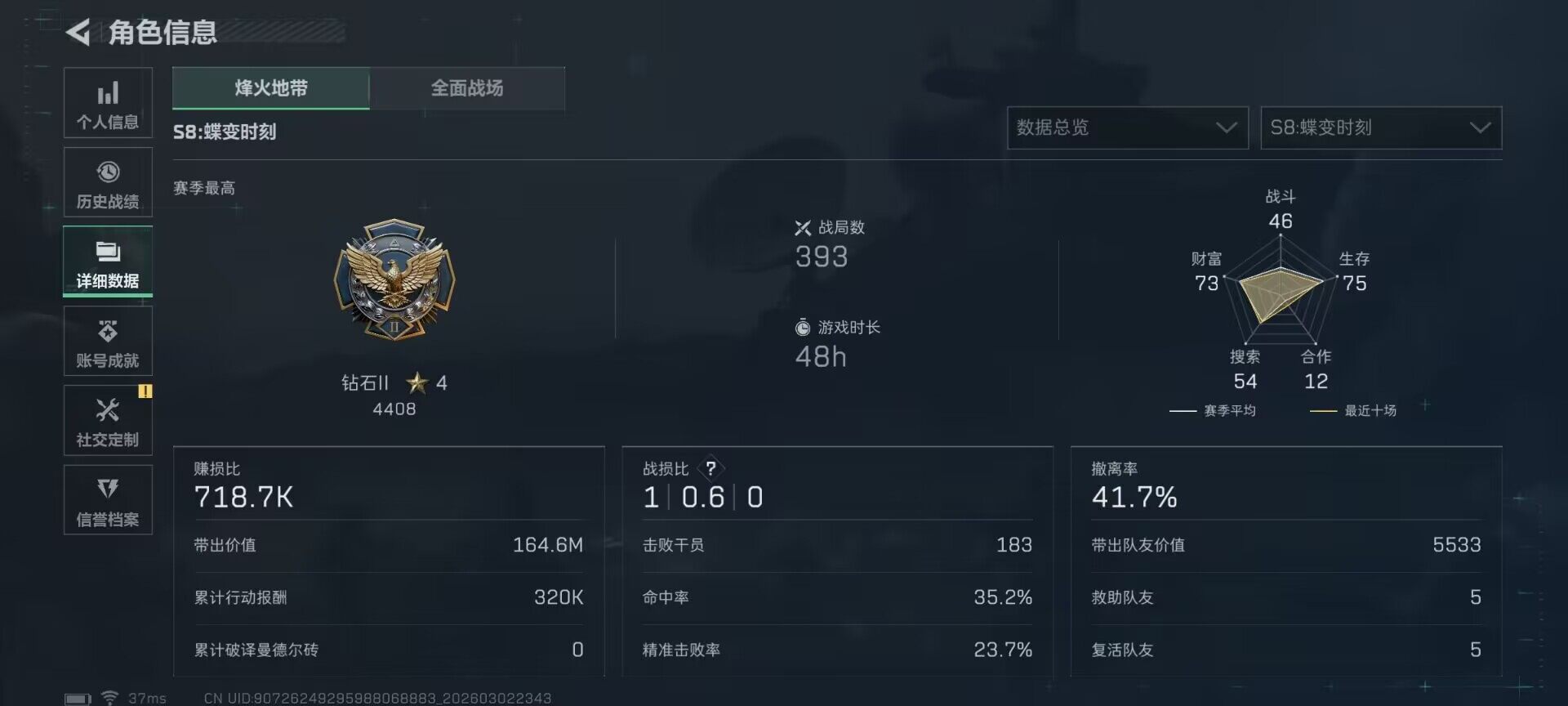 SJZQM457475三角洲行动账号详情图6