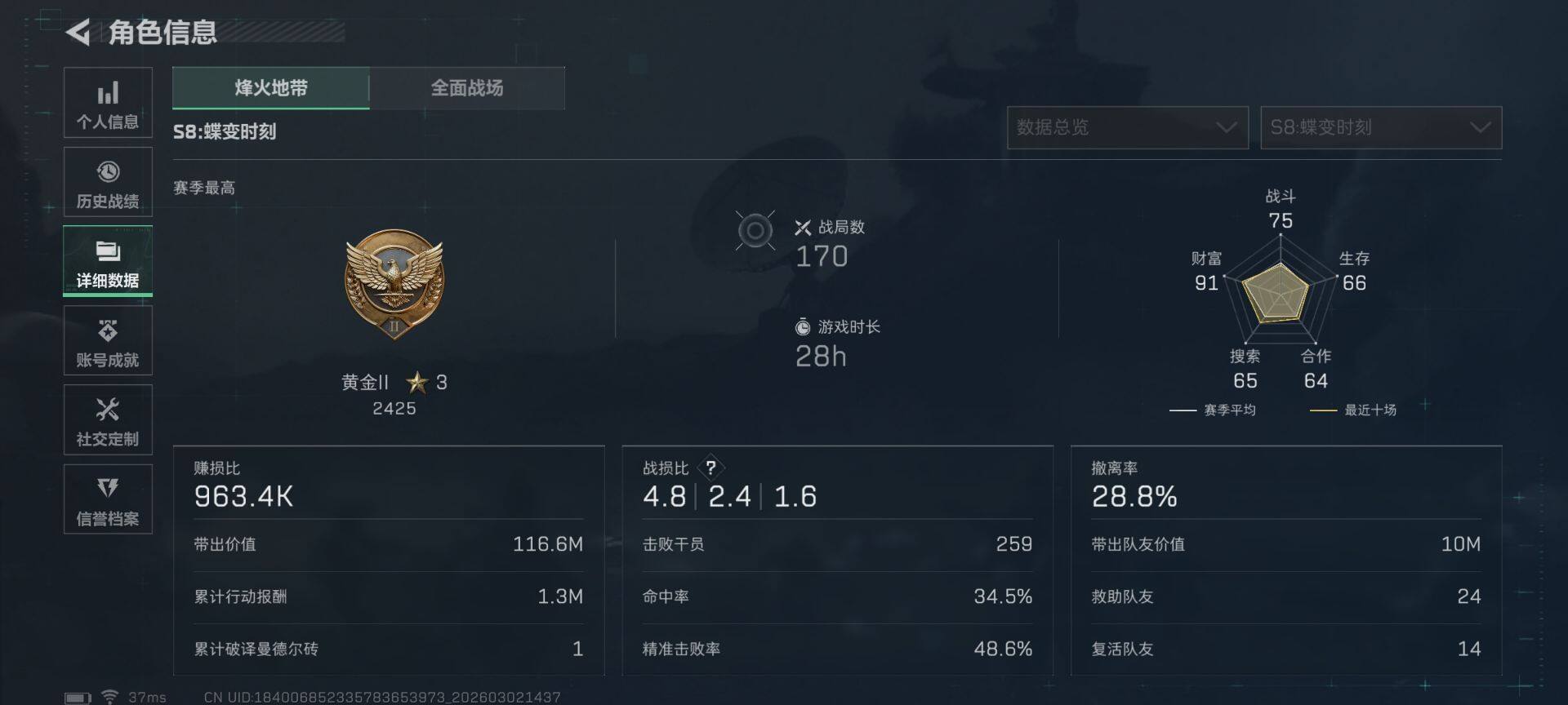 SJZQM457625三角洲行动账号详情图7