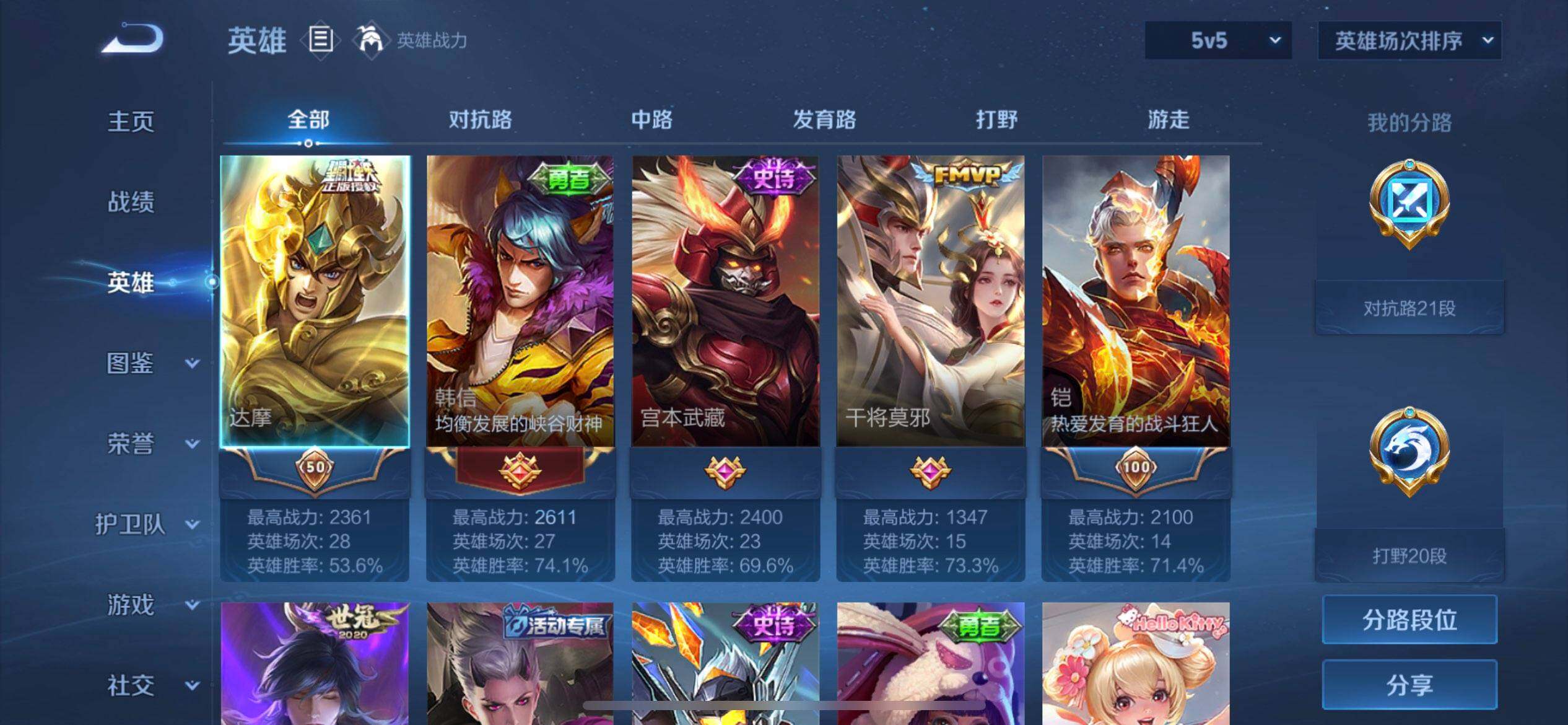 WZLX4223489王者荣耀账号详情图4 WZLX4223489王者荣耀账号详情图4