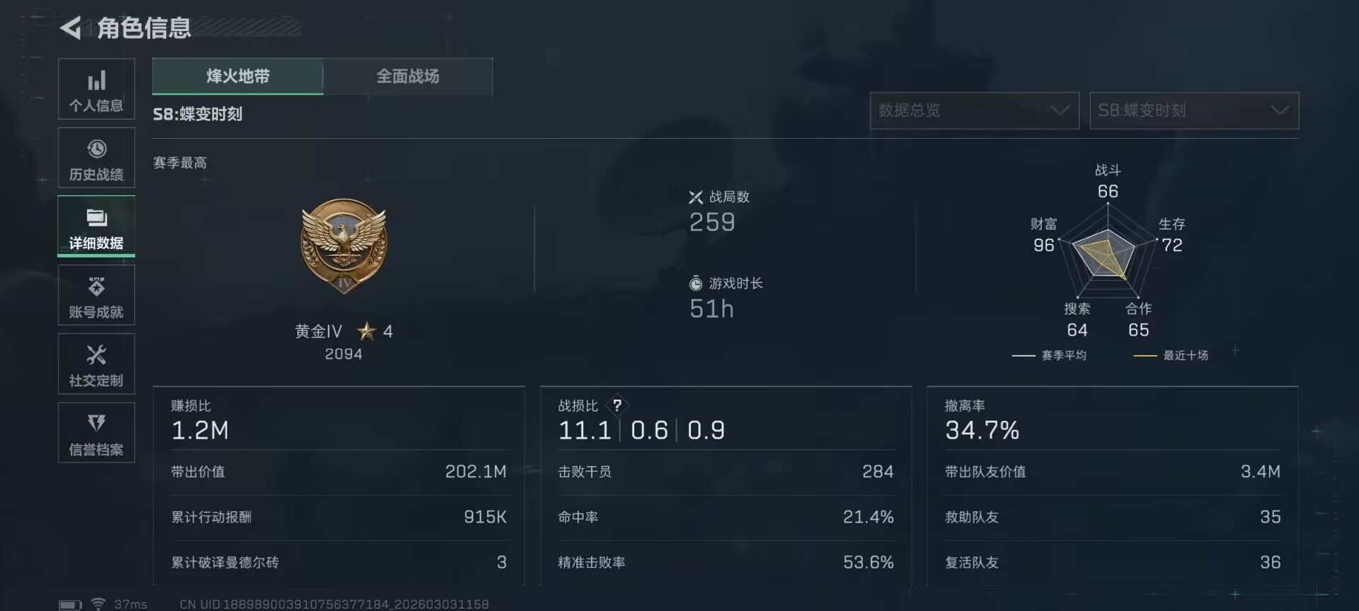 SJZEY457738三角洲行动账号详情图4