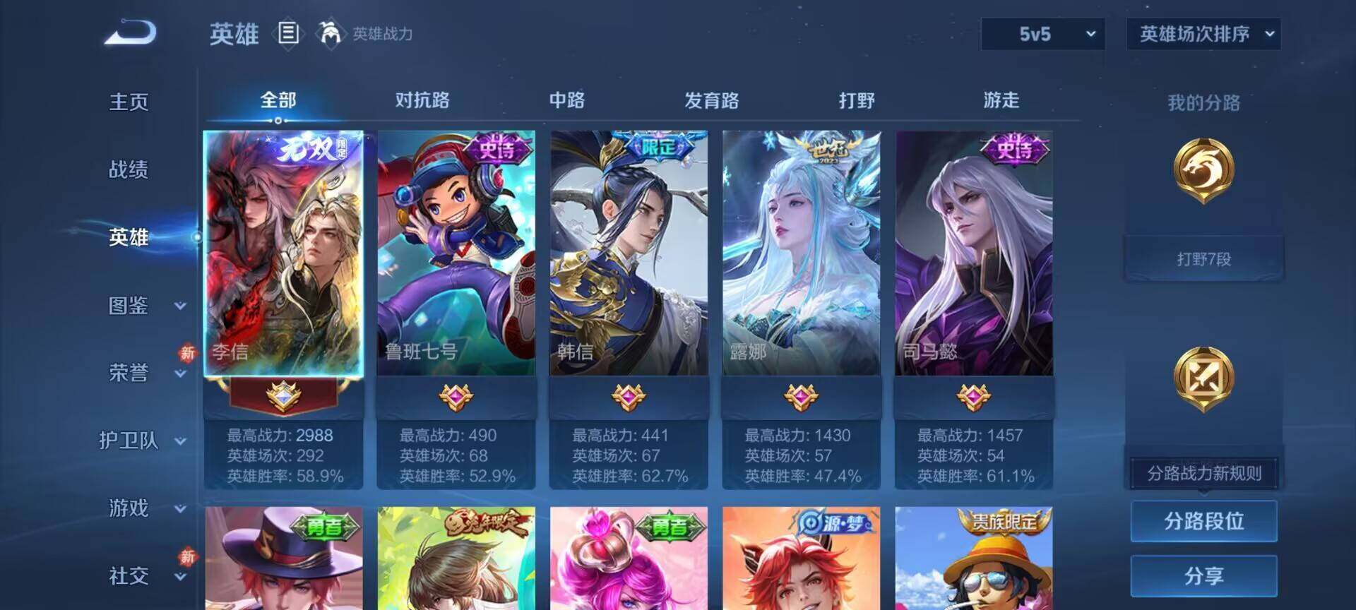 WZDN4198626王者荣耀账号详情图5