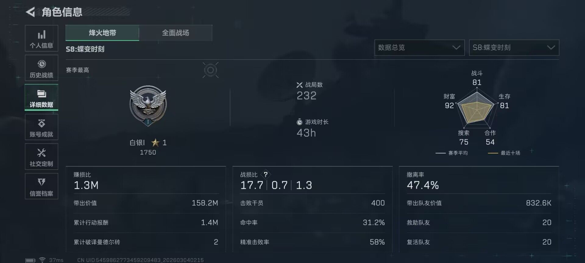 SJZQM459031三角洲行动账号详情图19