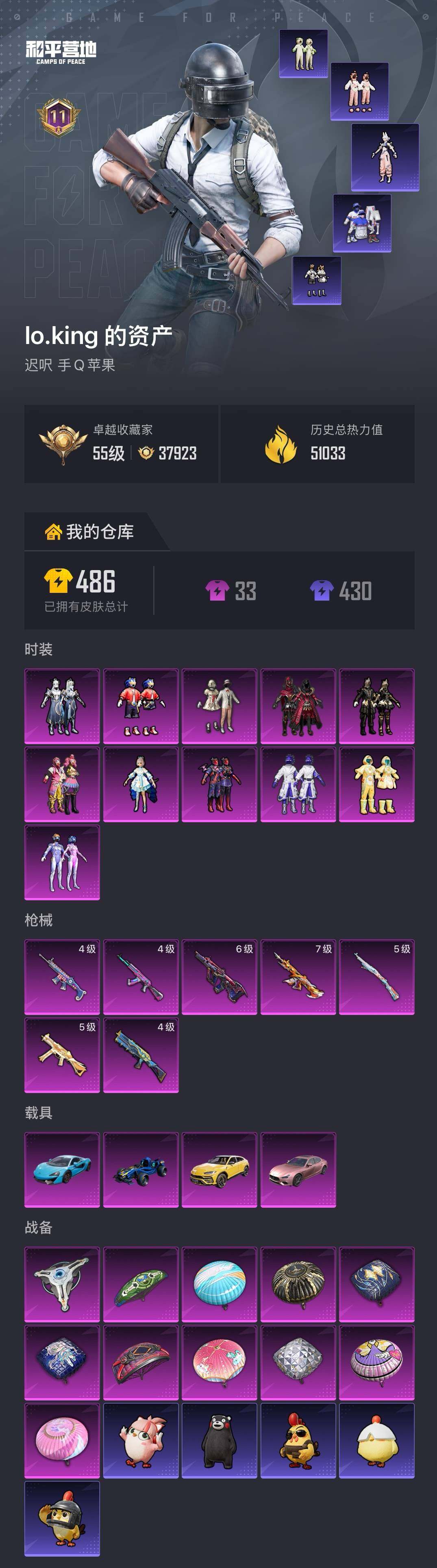 HPQM4109279和平精英账号详情图6