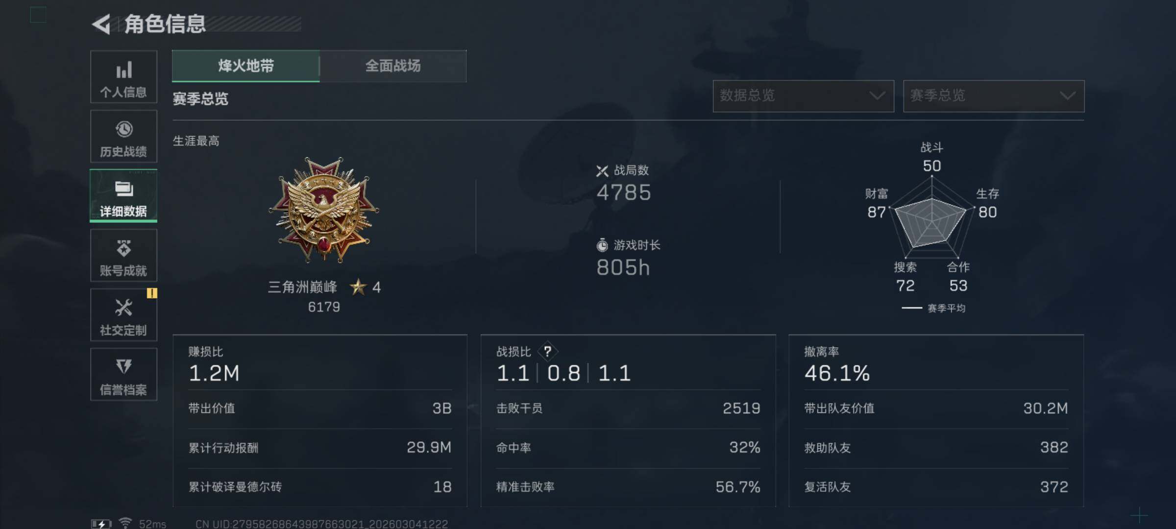 SJZQM458426三角洲行动账号详情图8