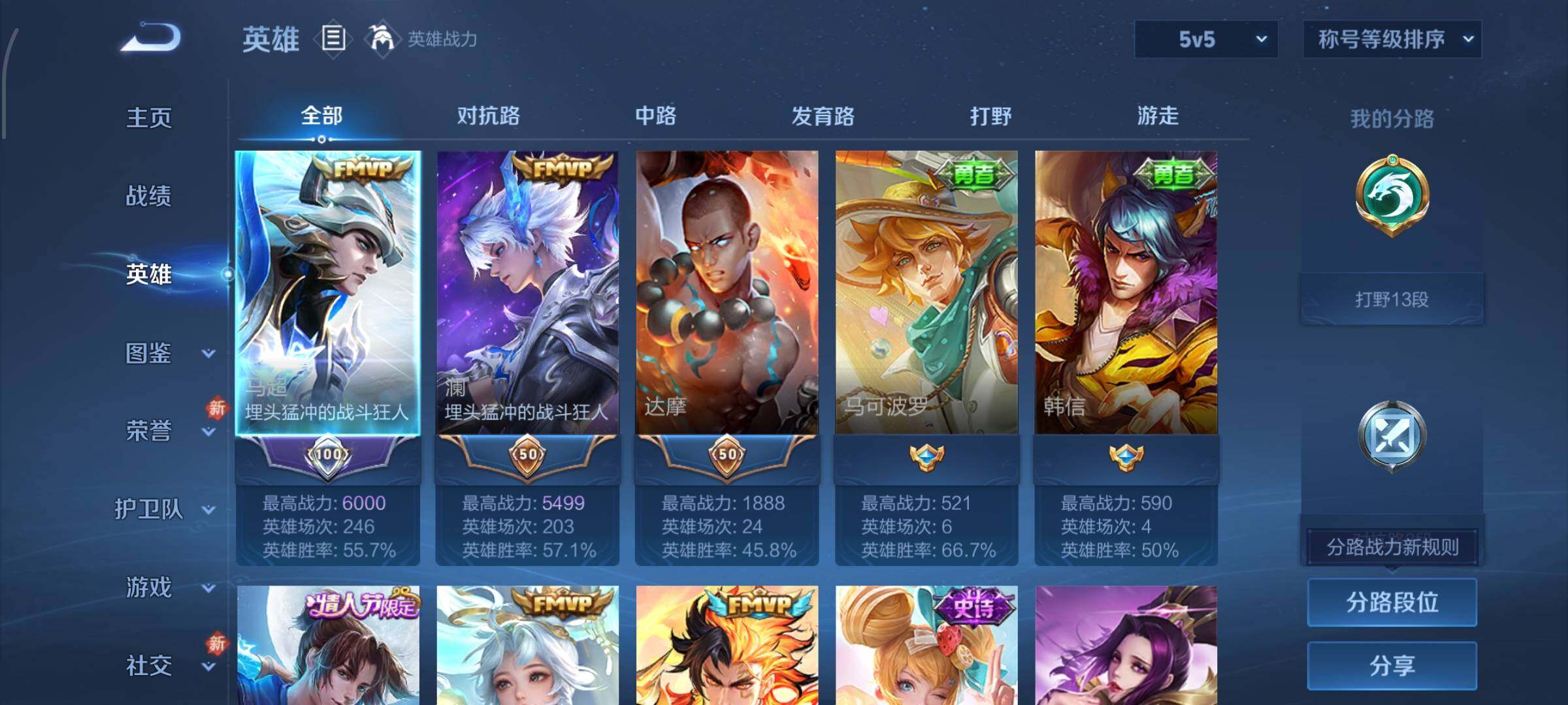 WZLX4229107王者荣耀账号详情图3