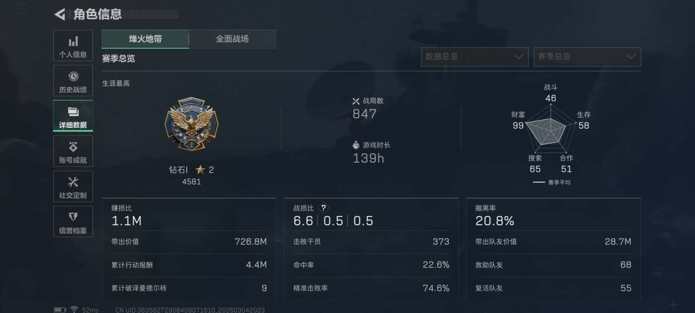 SJZQM458846三角洲行动账号详情图5