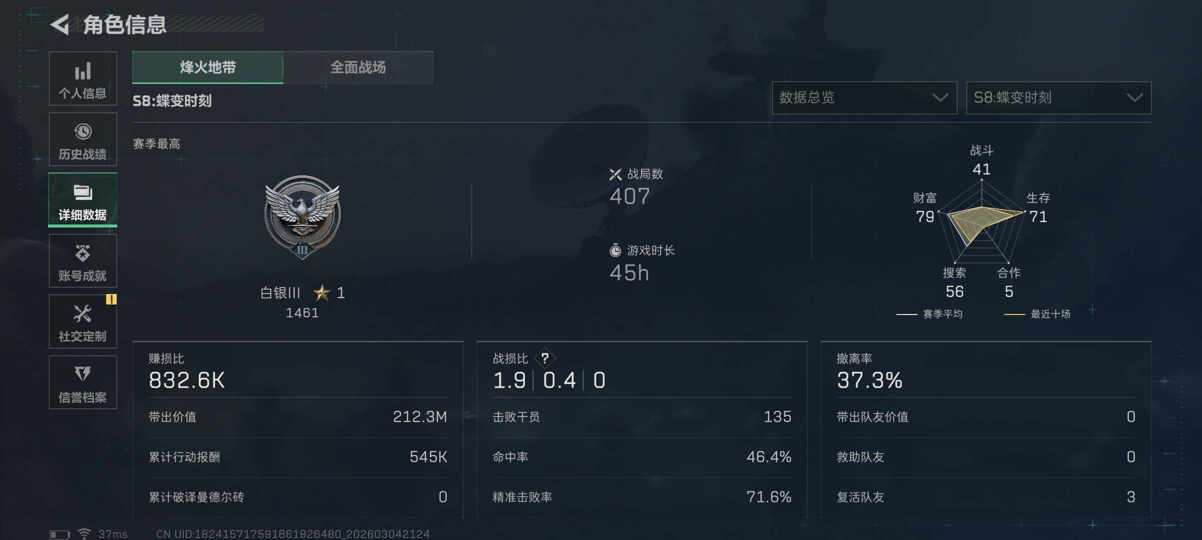 SJZEY458956三角洲行动账号详情图4