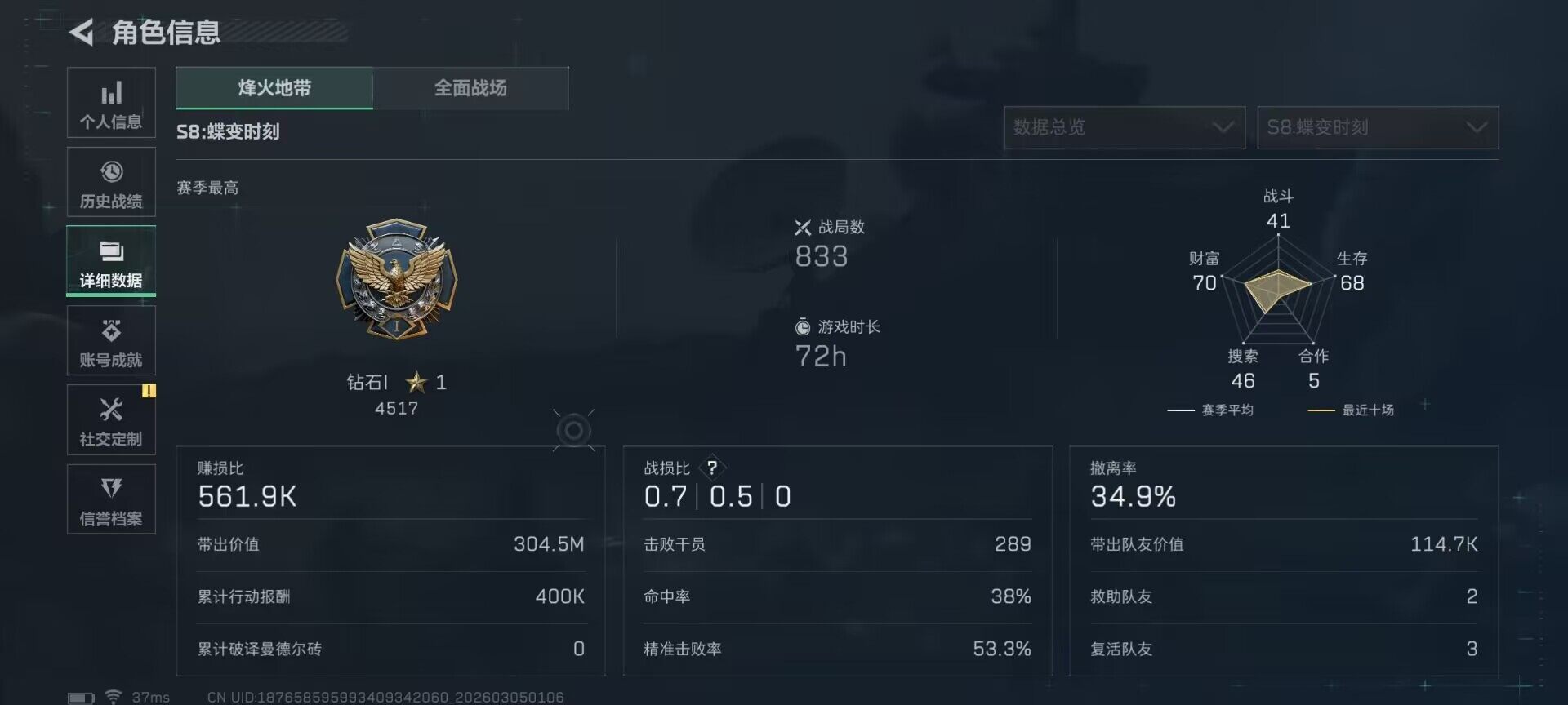 SJZQM459118三角洲行动账号详情图15