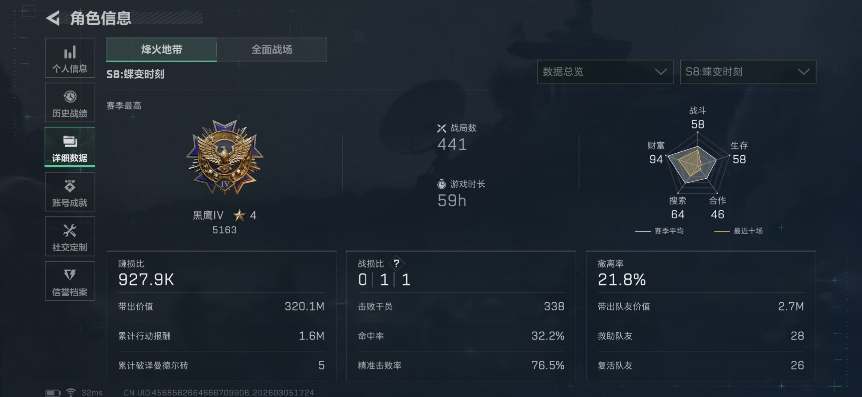 SJZEY459651三角洲行动账号详情图12