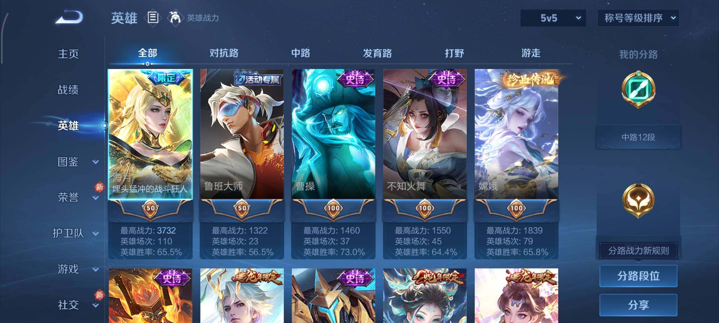 WZLX4229120王者荣耀账号详情图3