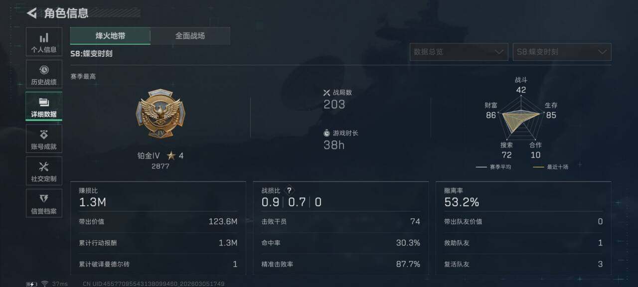 SJZQM459777三角洲行动账号详情图20