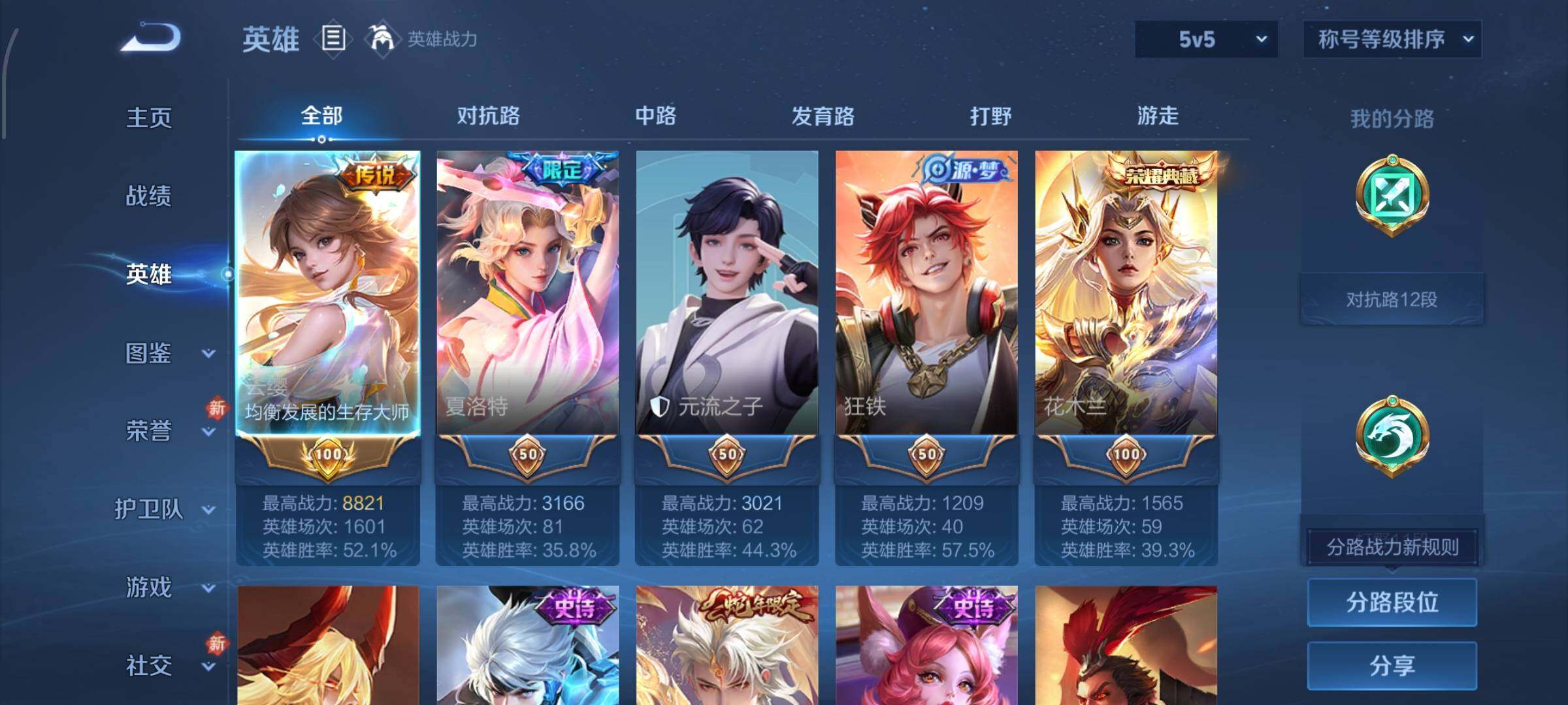 WZLX4235043王者荣耀账号详情图3