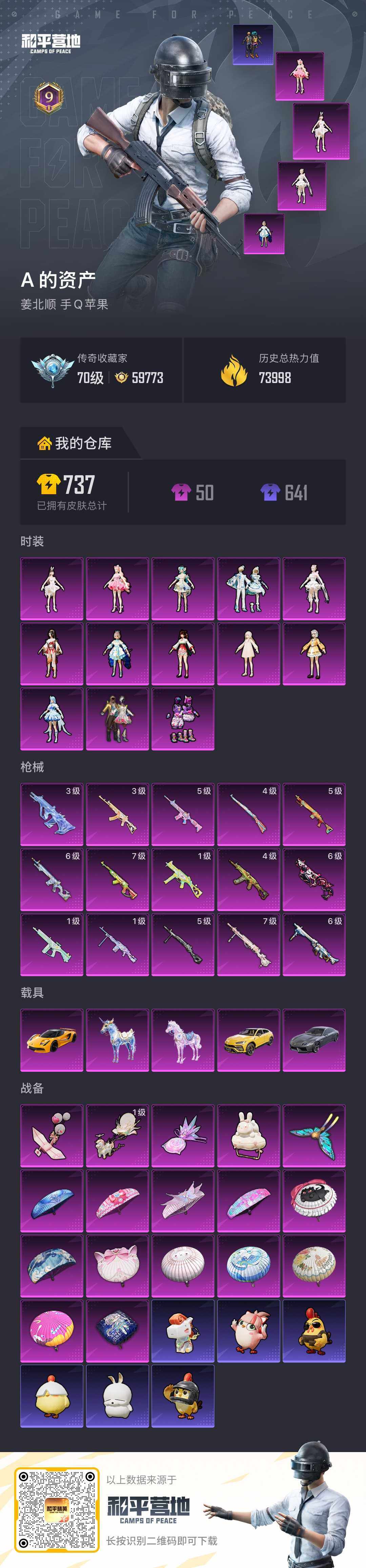 HPLE4112481和平精英账号详情图7