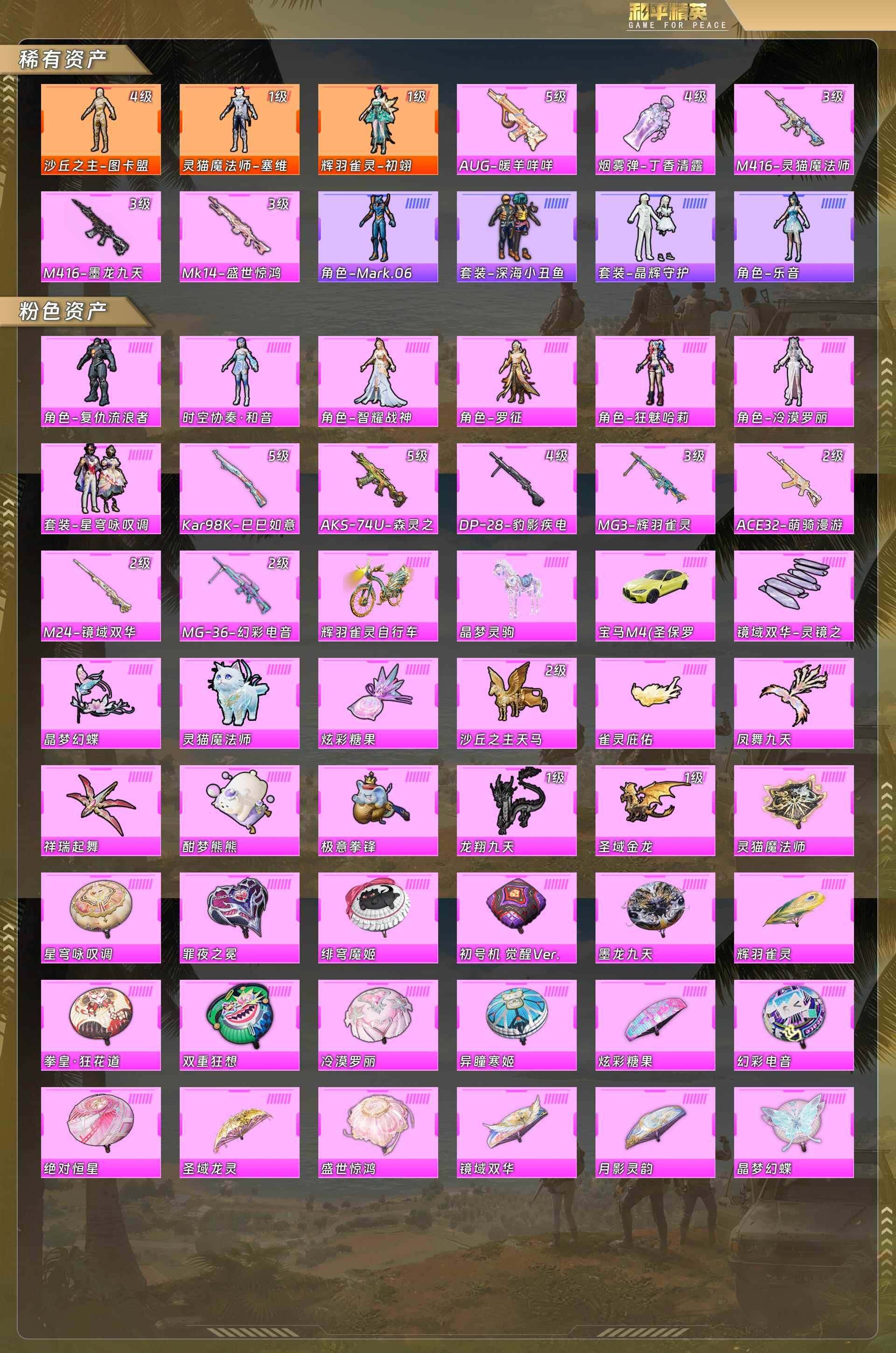 HPQM4131500和平精英账号详情图6