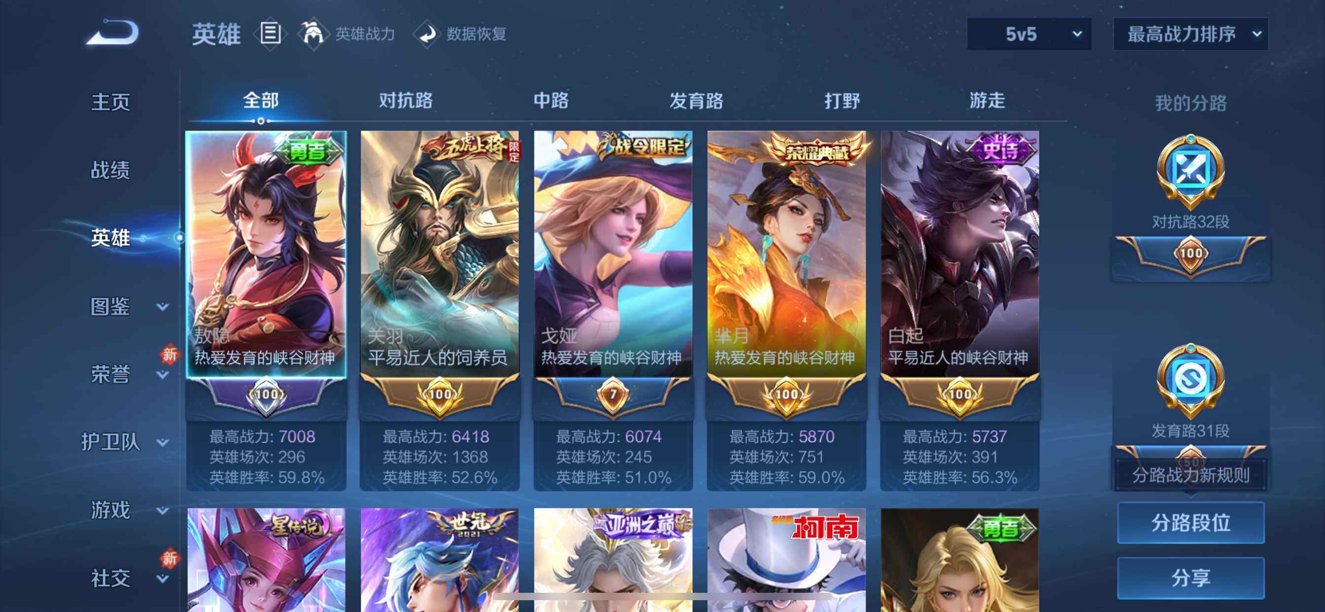 WZDN4205565王者荣耀账号详情图4