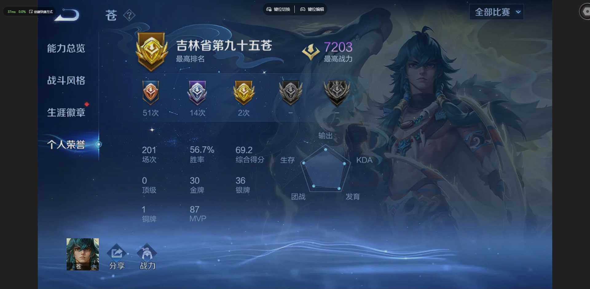 WZQM4215613王者荣耀账号详情图9