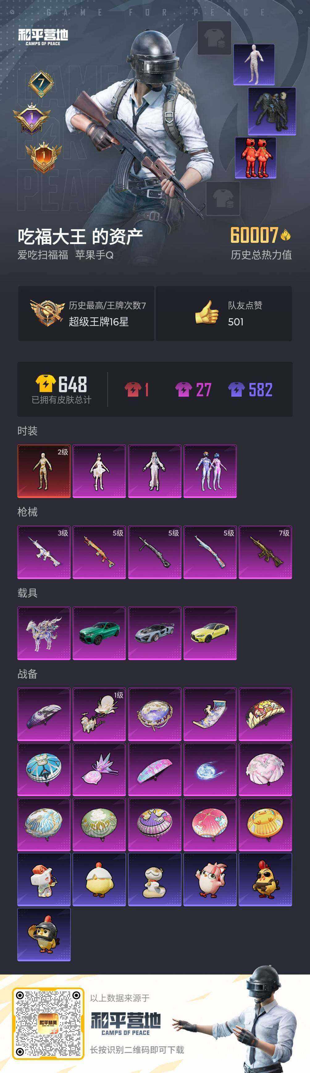 HPQM4139621和平精英账号详情图6