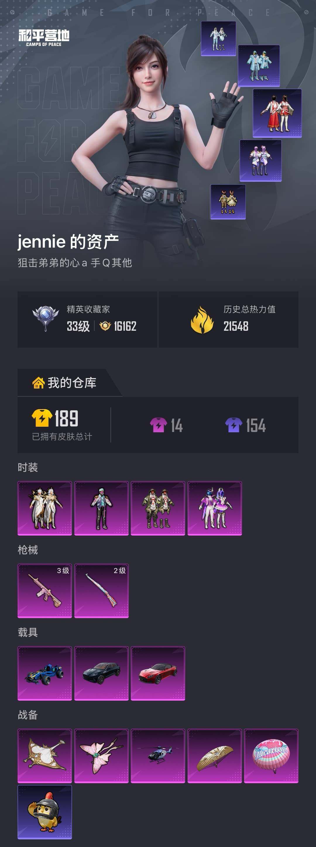 HPQM4113453和平精英账号详情图5