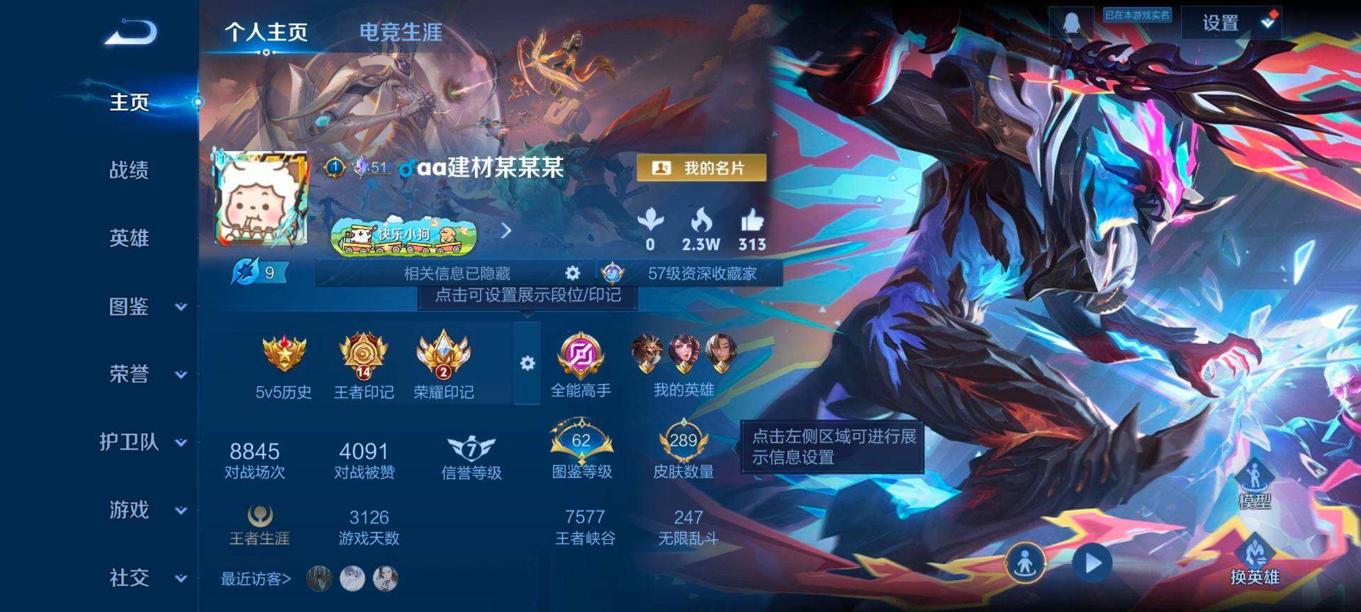 WZQM4207460王者荣耀账号详情图3