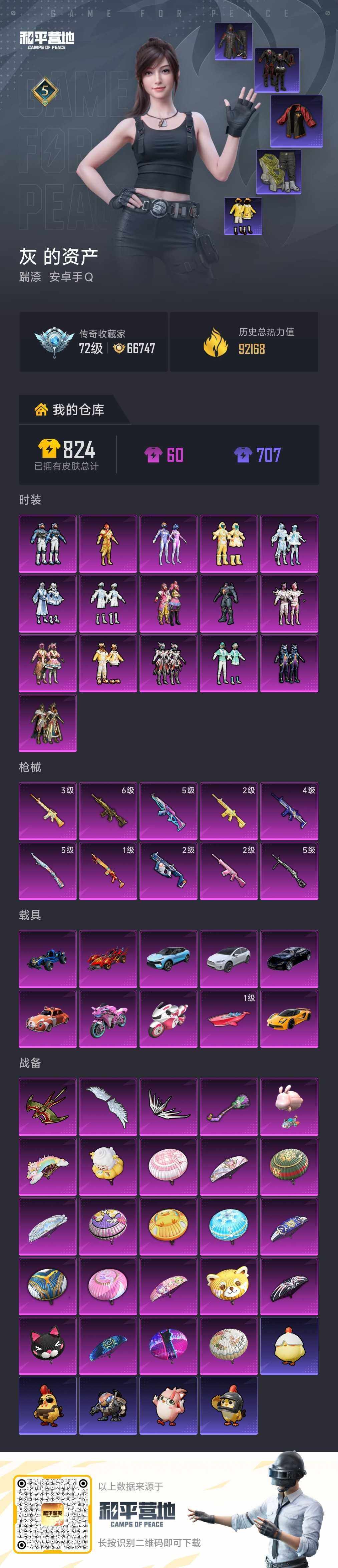 HPLE4114265和平精英账号详情图6