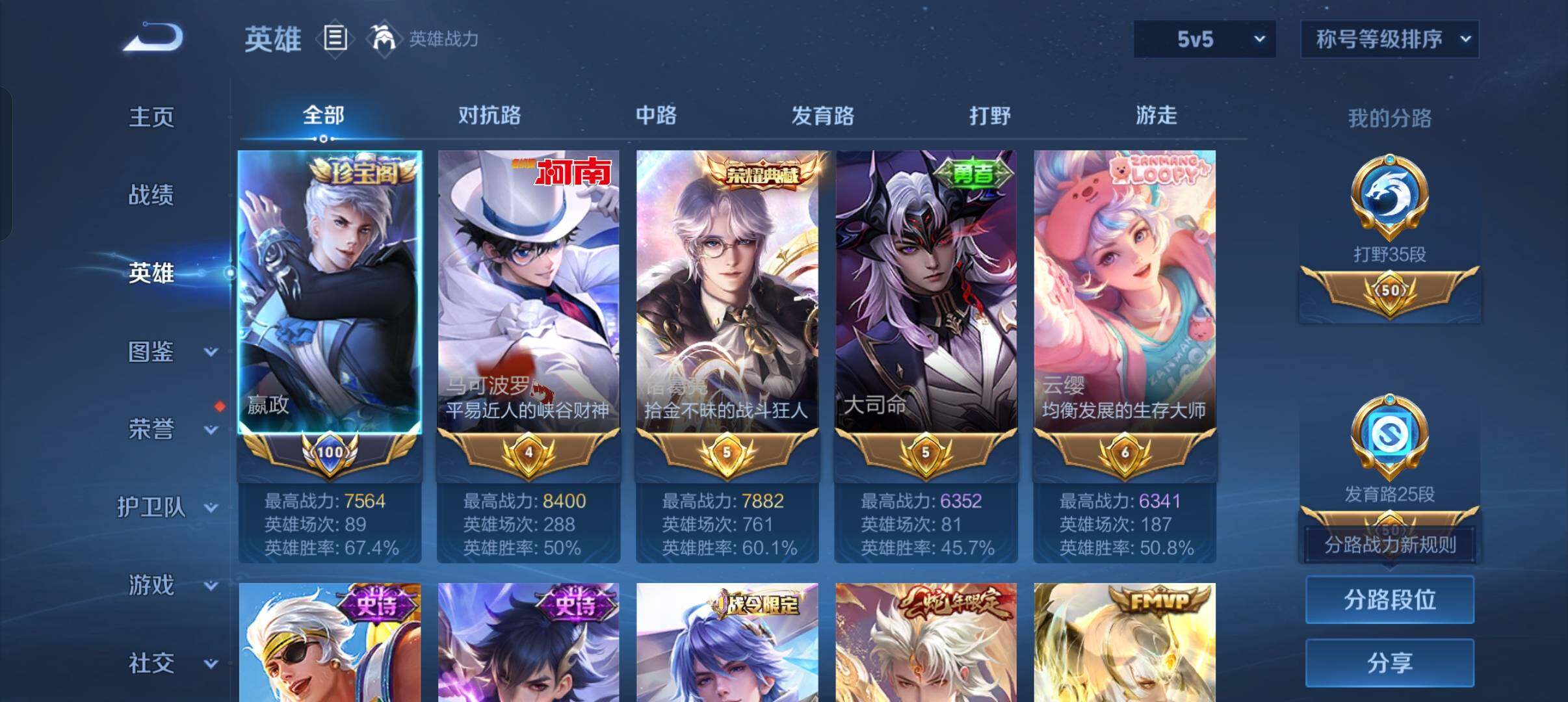 WZLX4218589王者荣耀账号详情图3