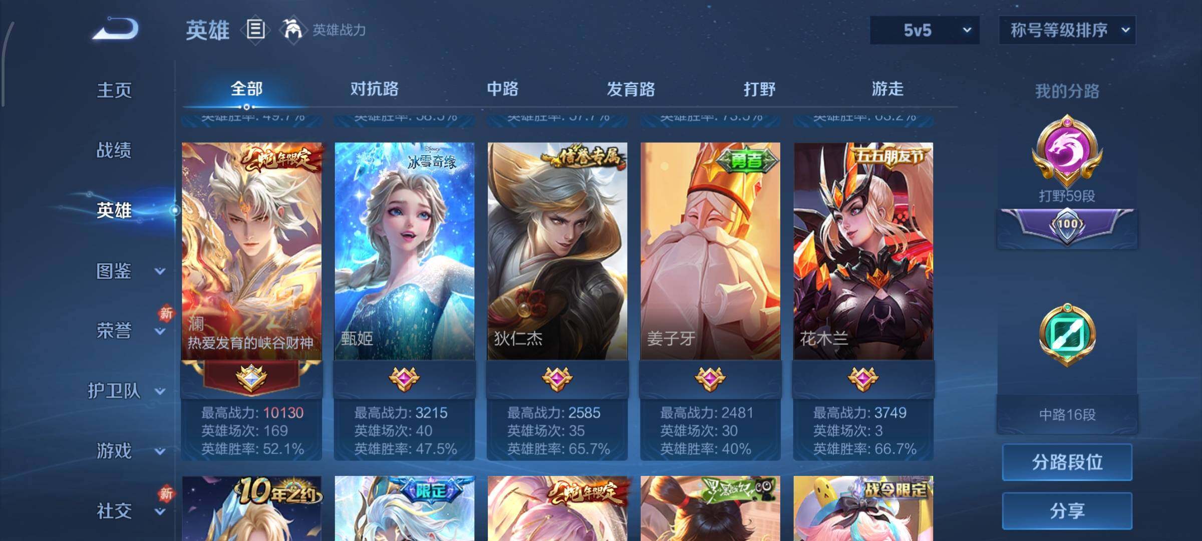 WZLX4219139王者荣耀账号详情图5