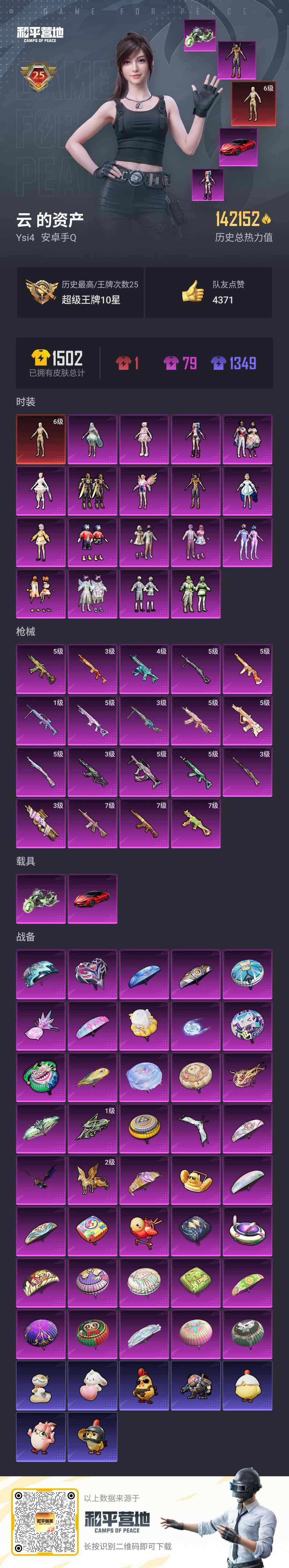 HPLX4114354和平精英账号详情图9