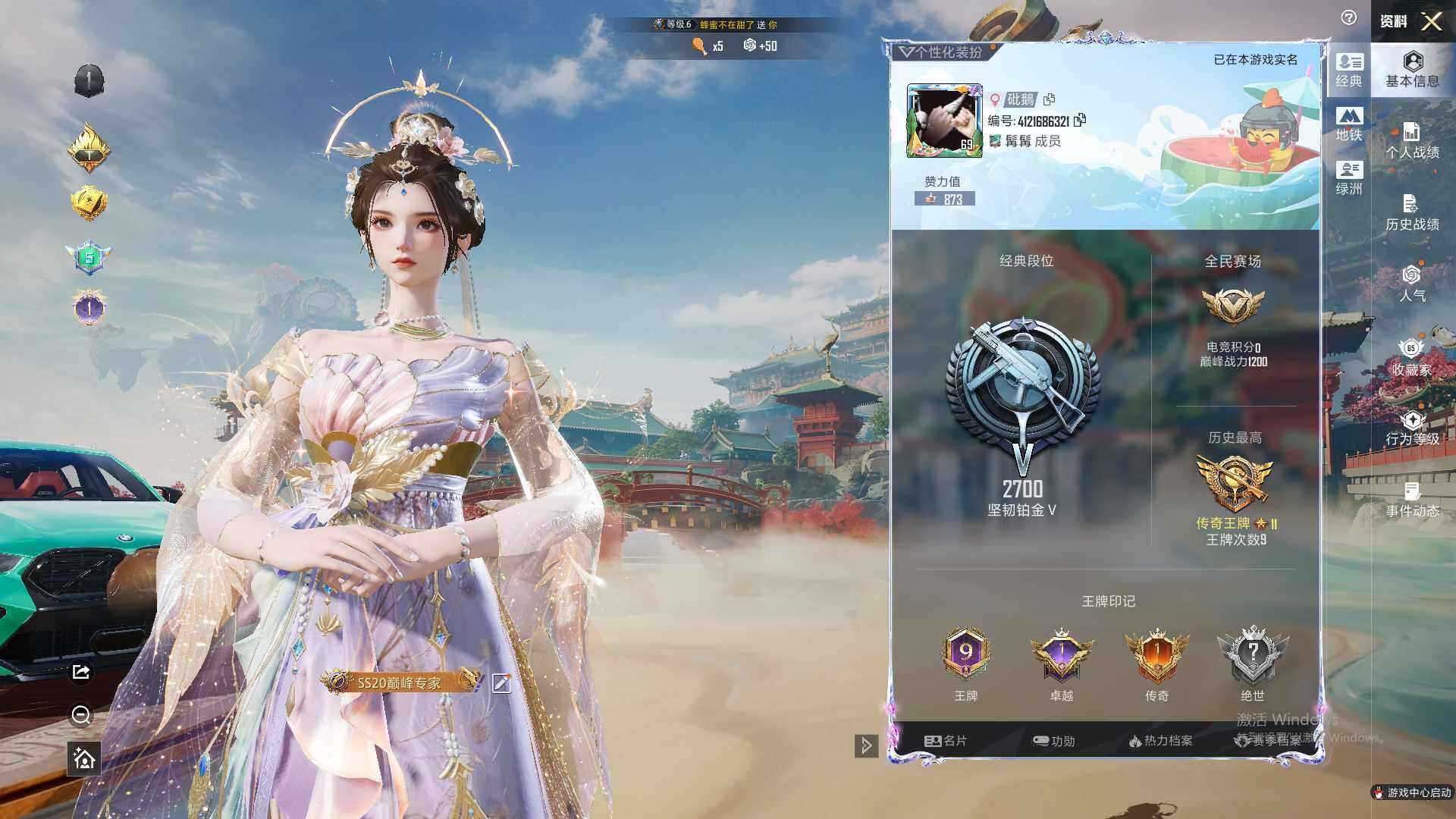 HPLE4114349和平精英账号详情图6