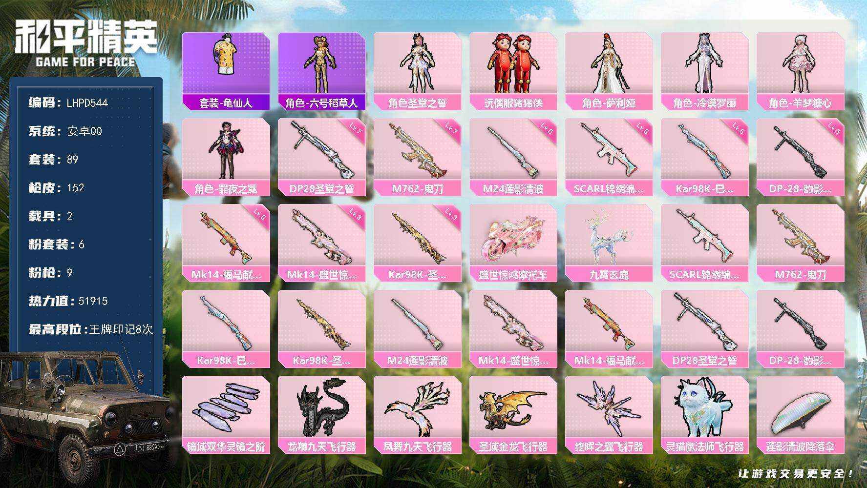 HPLE4116270和平精英账号详情图6