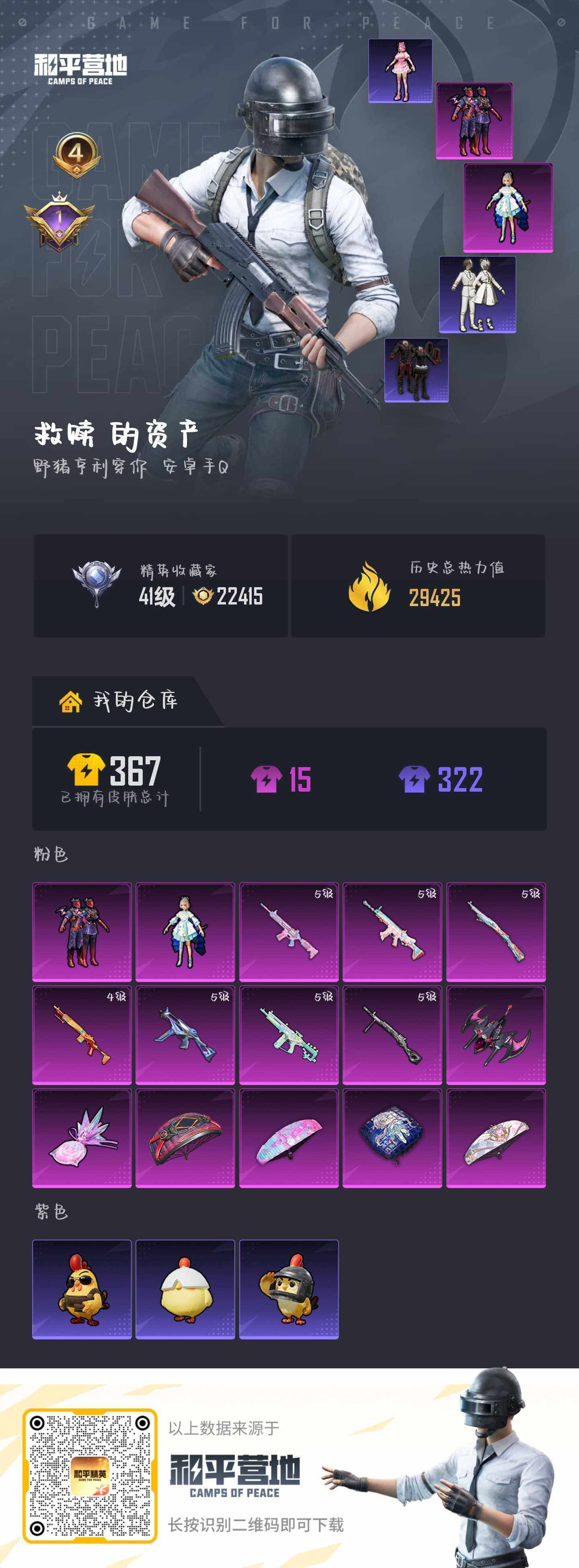 HPLE4115791和平精英账号详情图9