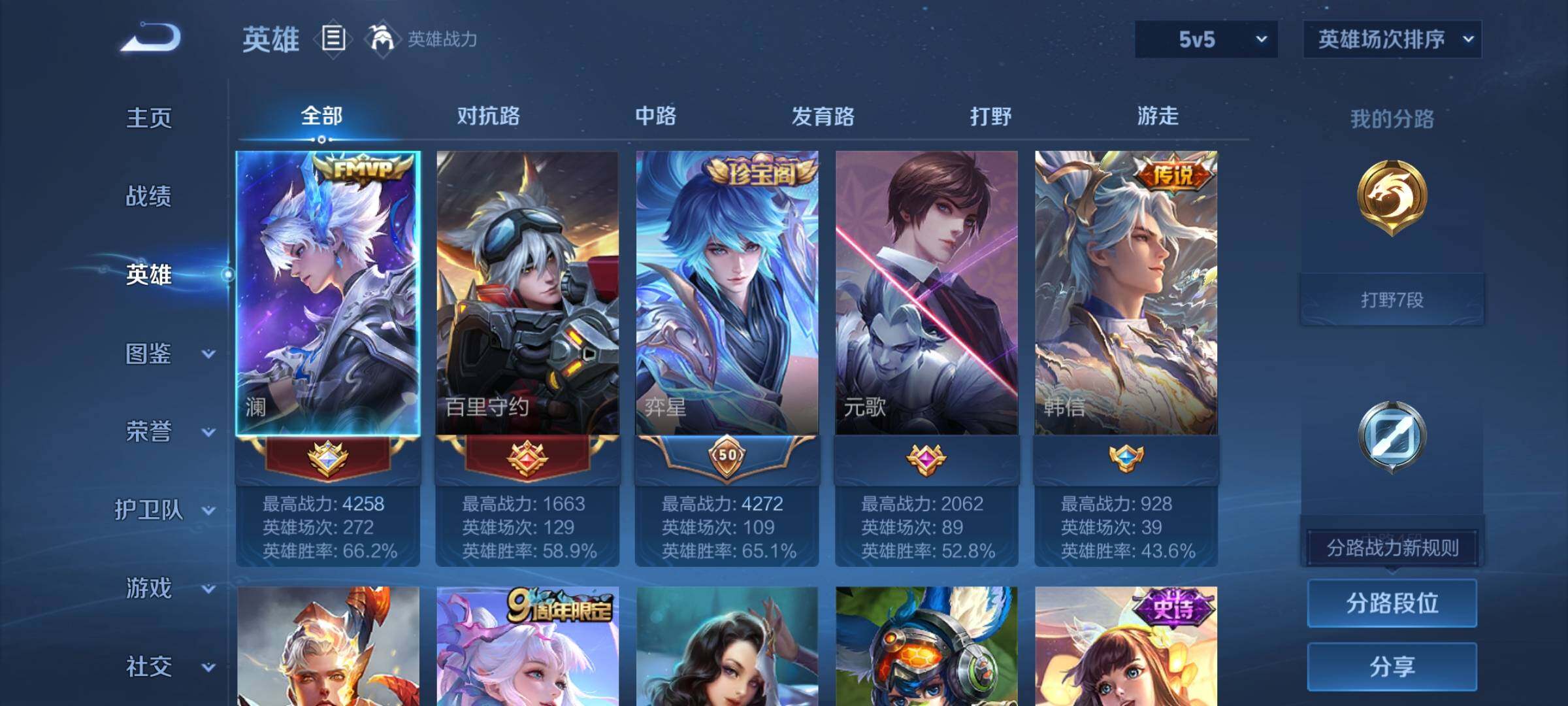 WZEY4210925王者荣耀账号详情图5