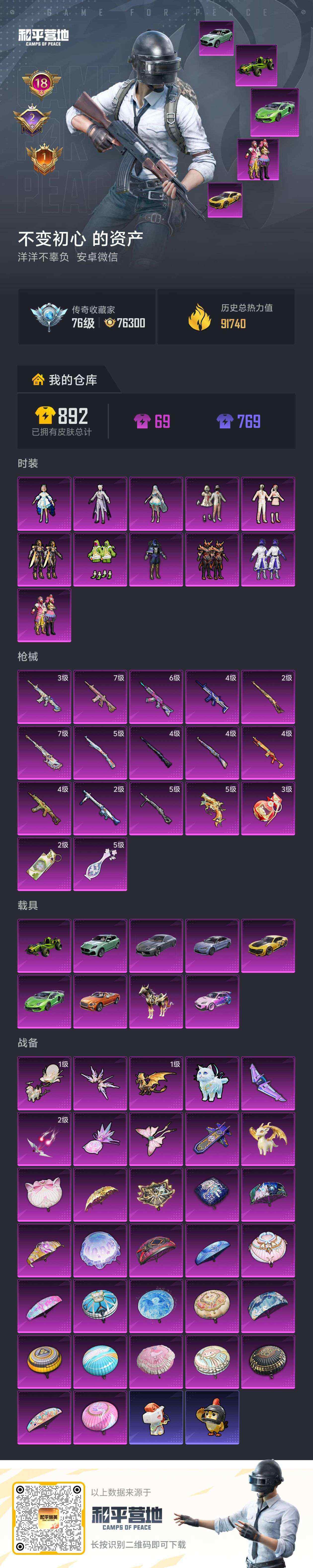 HPLX4116259和平精英账号详情图8