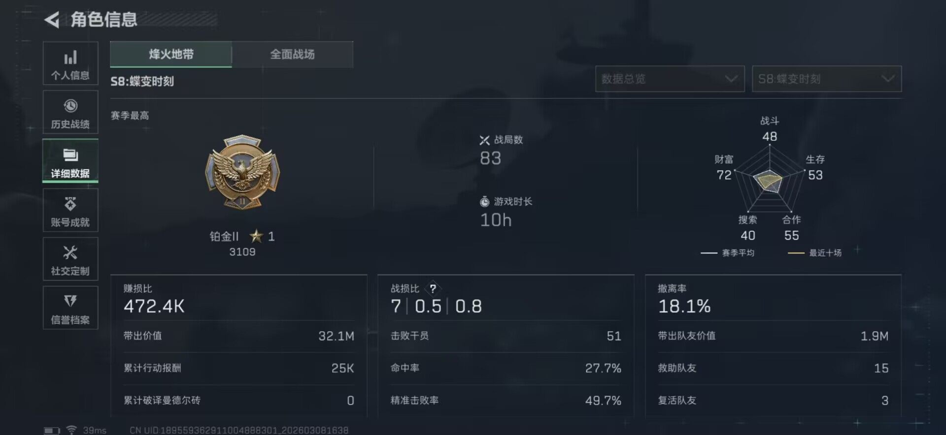 SJZCMW466640三角洲行动账号详情图16