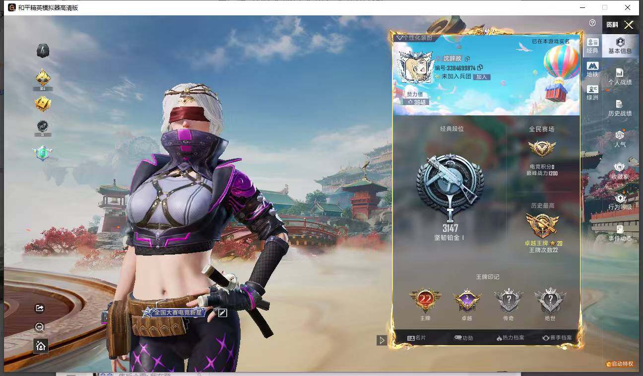 HPLE4116287和平精英账号详情图9