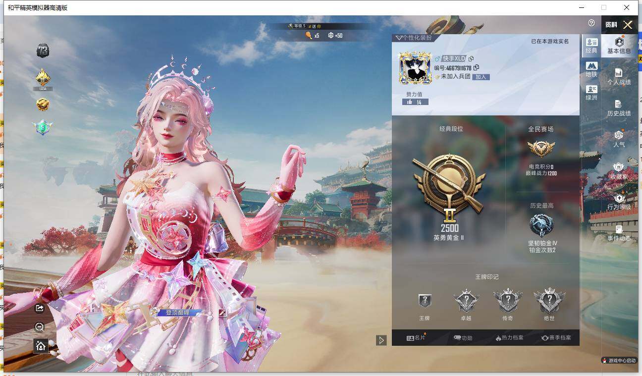 HPLX4115657和平精英账号详情图3