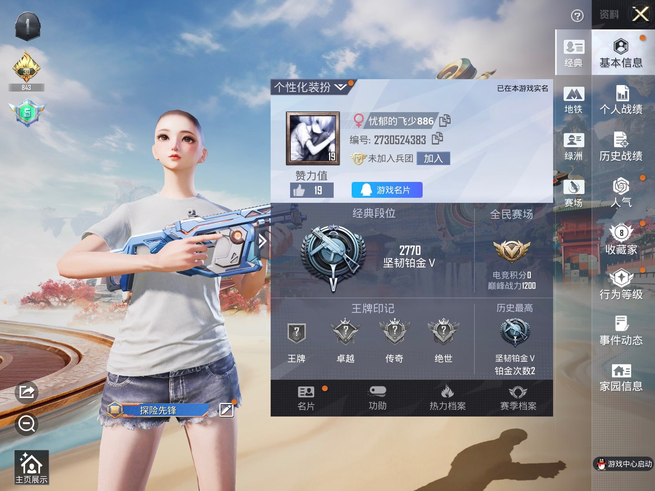 HPLX4115737和平精英账号详情图3