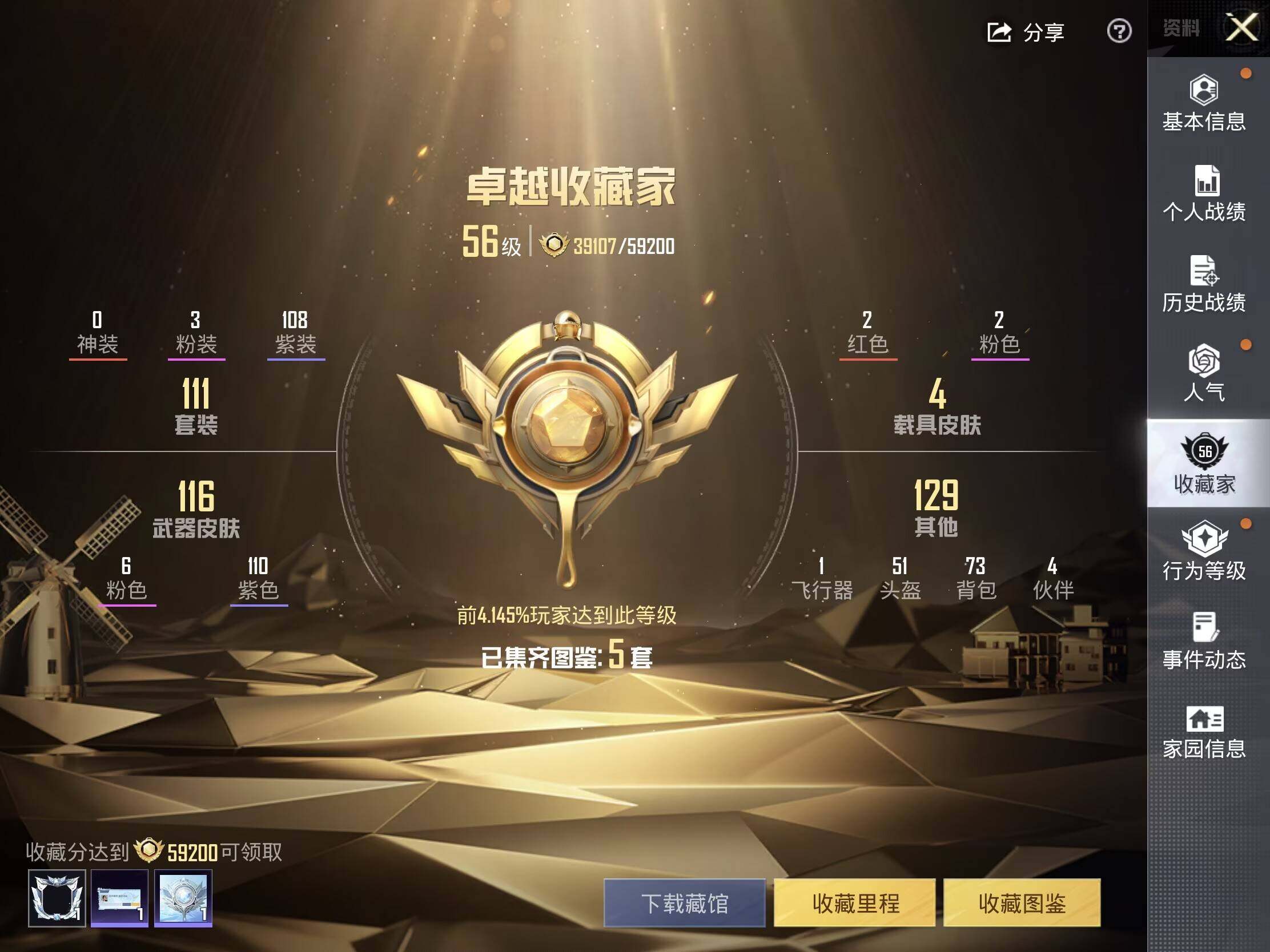 HPLE4116272和平精英账号详情图8