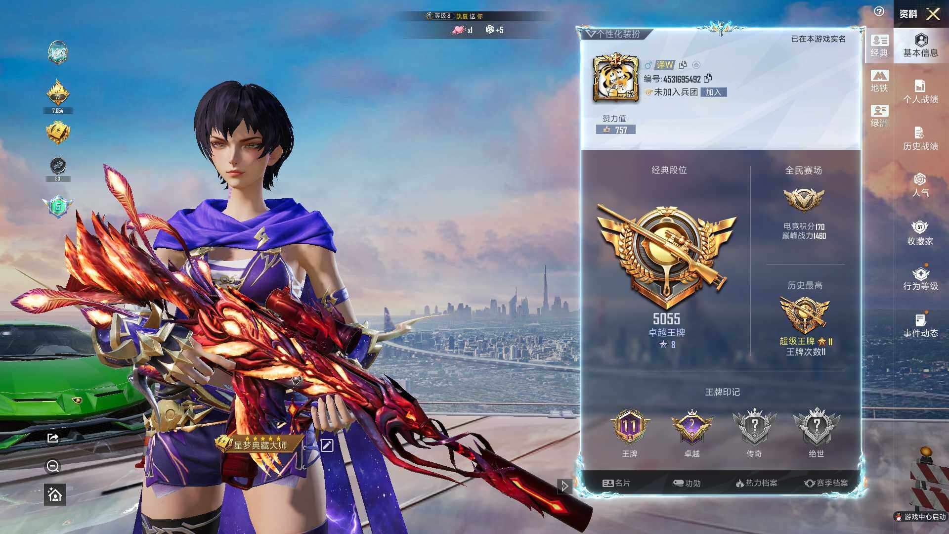 HPLE4115733和平精英账号详情图5