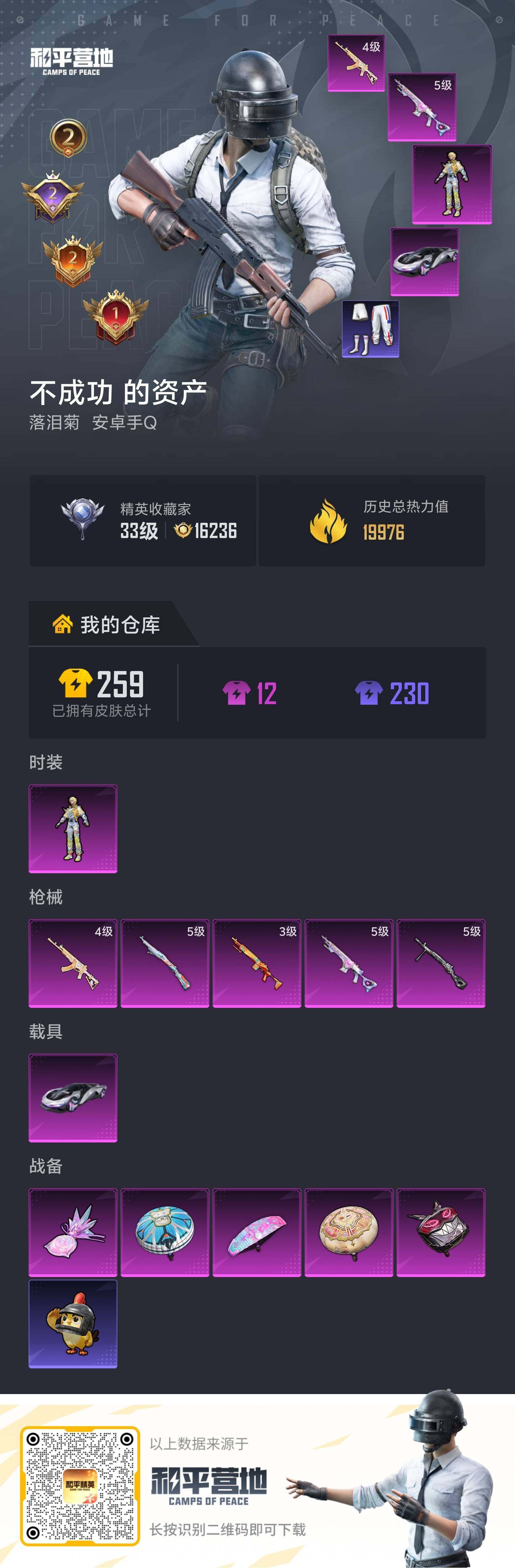 HPLX4116143和平精英账号详情图3