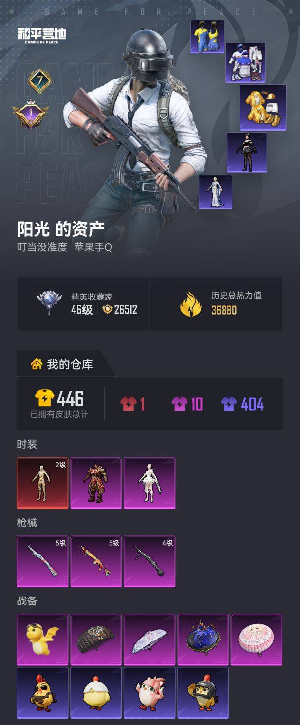 HPQM4115927和平精英账号详情图5