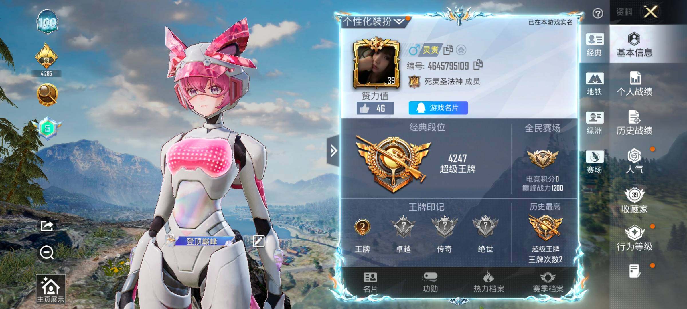 HPCMW4132496和平精英账号详情图2