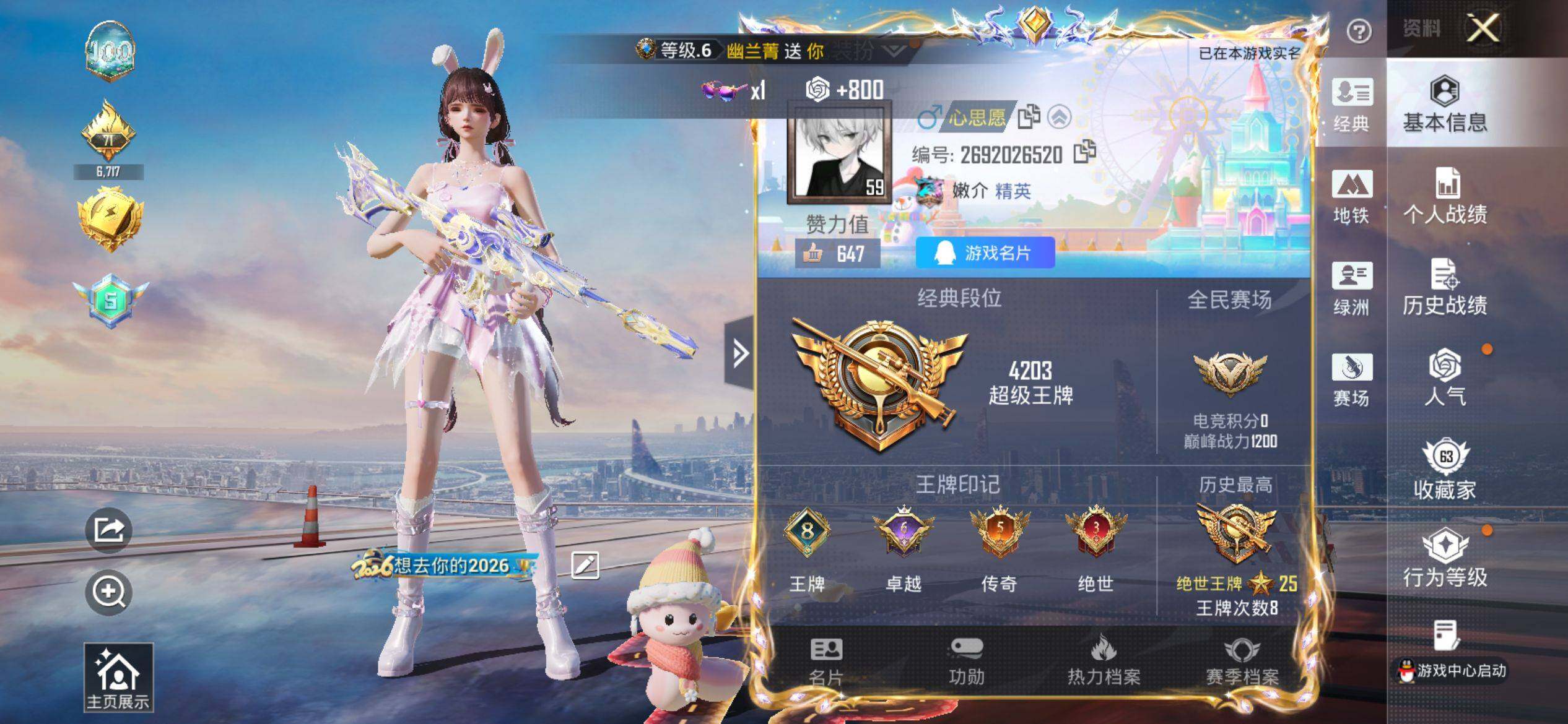 HPQM4116310和平精英账号详情图3