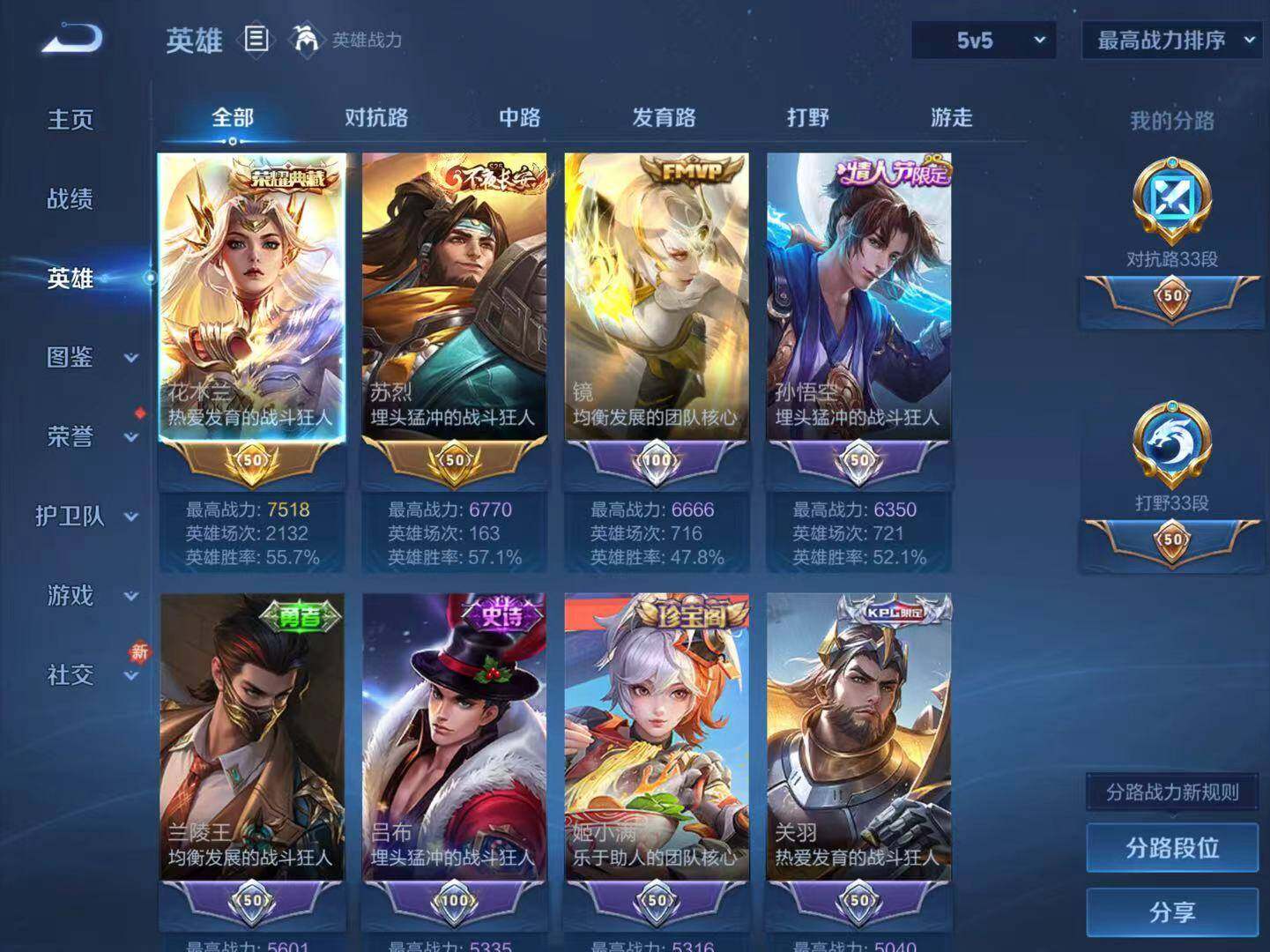 WZLX4211352王者荣耀账号详情图3