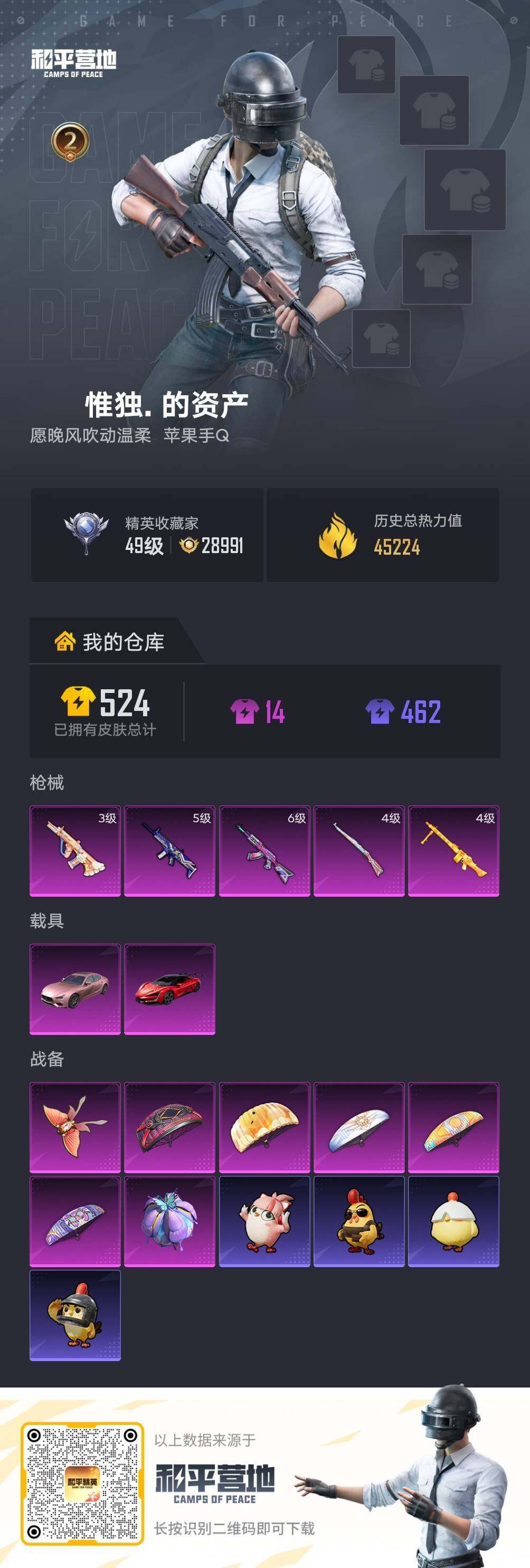 HPLE4117250和平精英账号详情图5