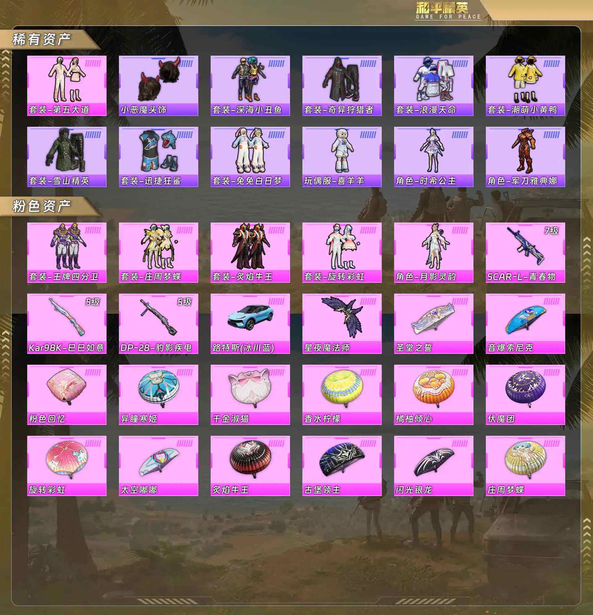 HPCMW4133407和平精英账号详情图5