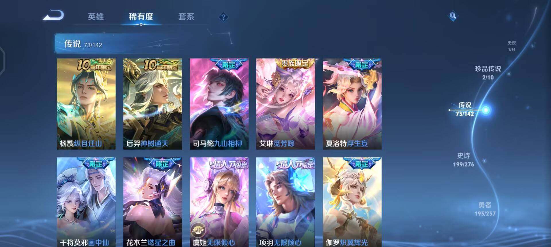 WZLX4227150王者荣耀账号详情图9