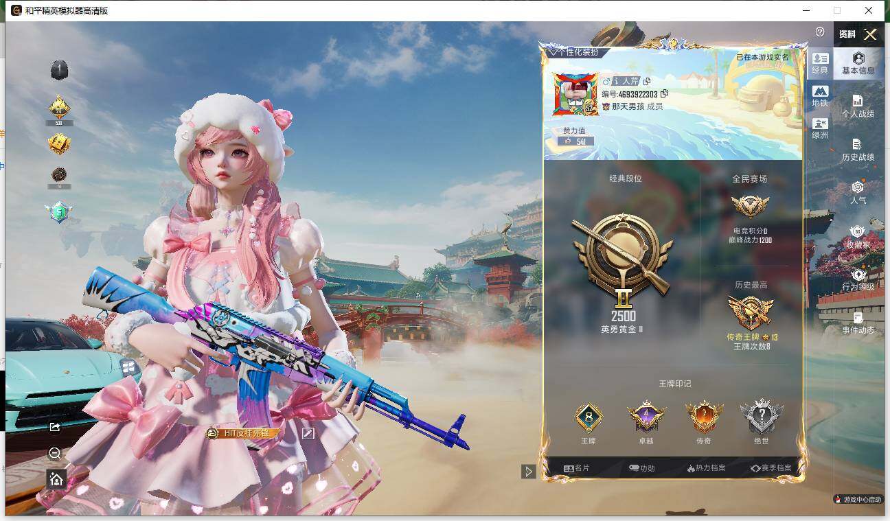 HPLE4116725和平精英账号详情图3