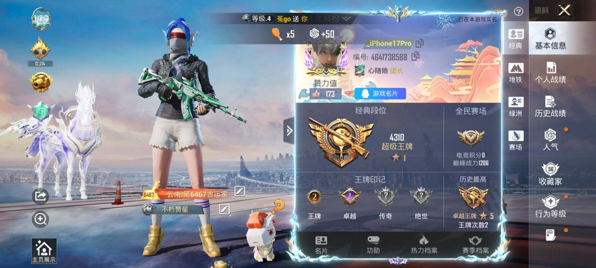 HPQM4116495和平精英账号详情图3