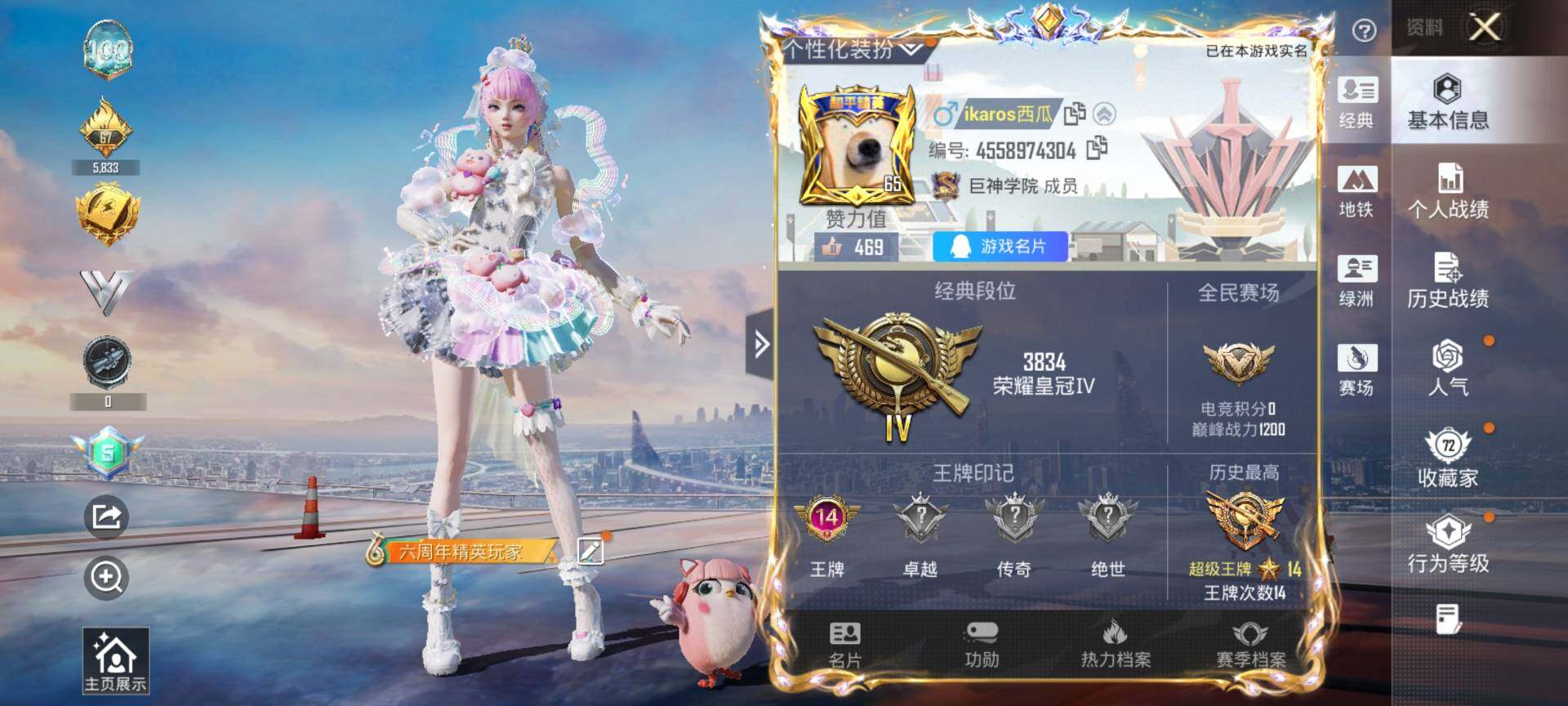 HPQM4116507和平精英账号详情图3