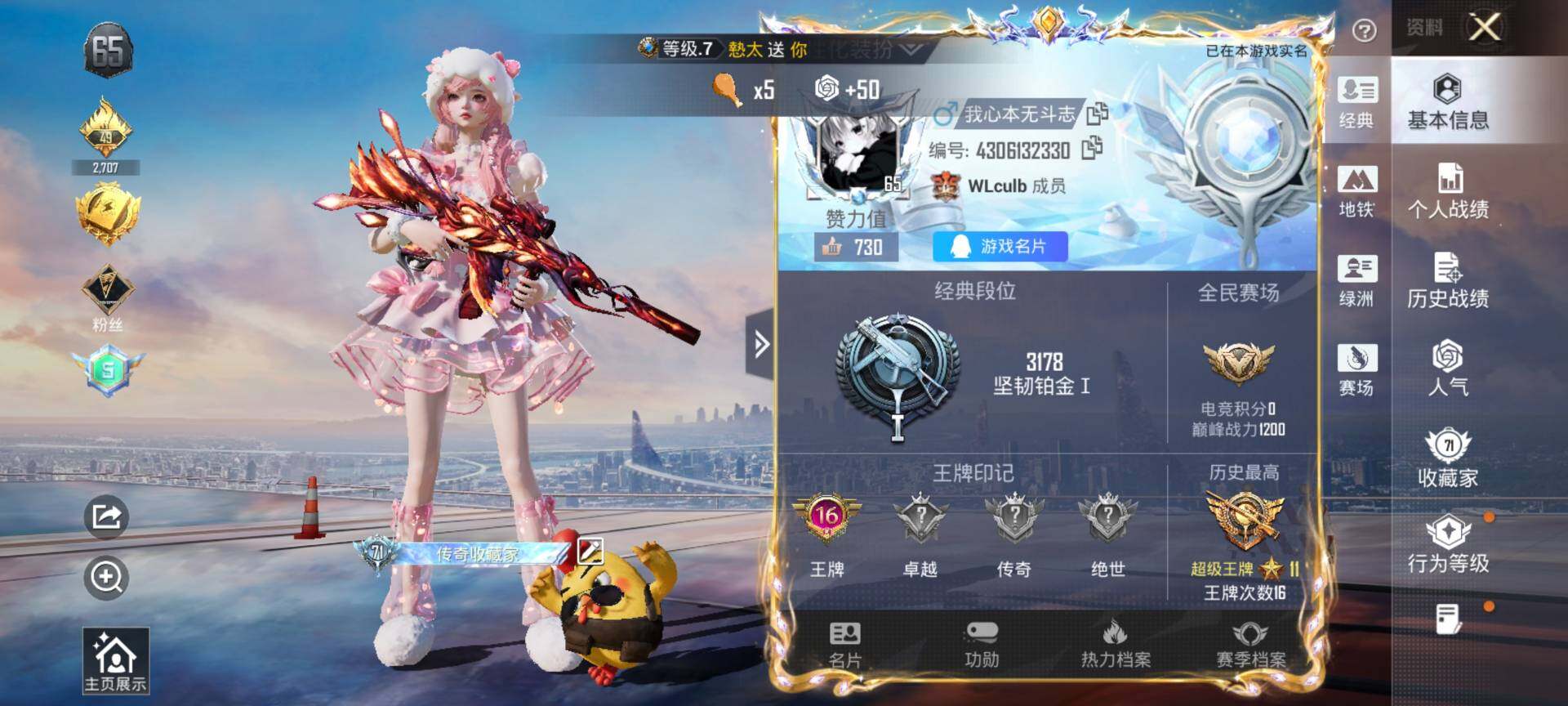 HPQM4116631和平精英账号详情图3